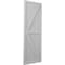 Ekena Millwork Americraft 5-Board Wood 2 Equal Panel Frmd Board-n-Batten Shutters w/ Dubl Z-Bar, ARW102BF518X77PRH ARW102BF518X77PRH - alternate 6